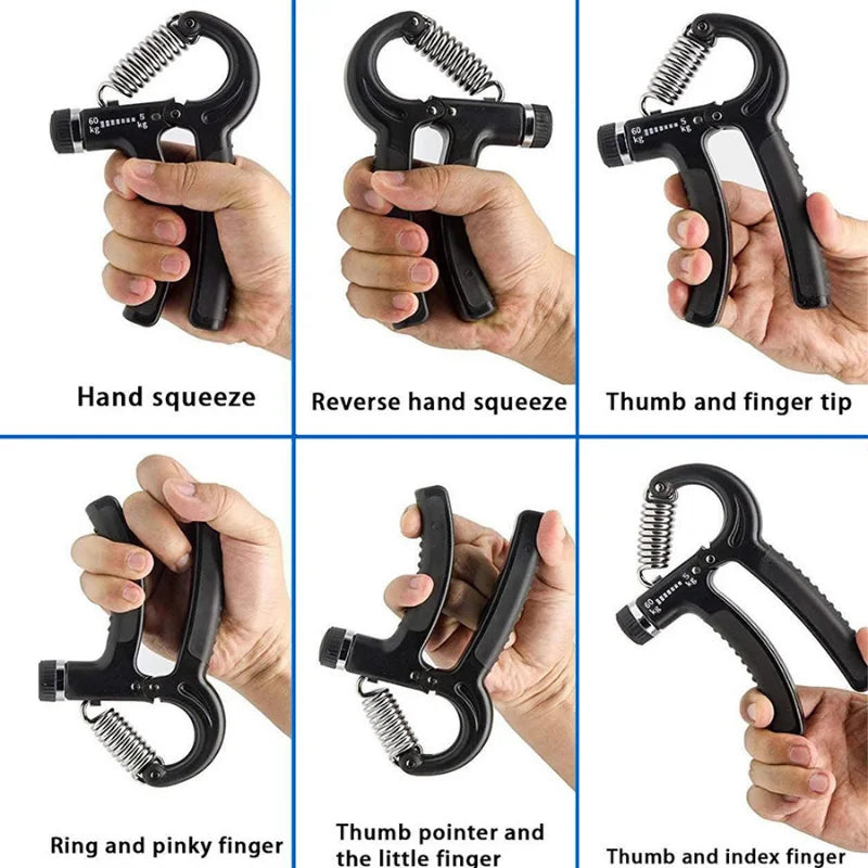 Hand Grip Flexor De Punho Com Mola Ajustável Antebraço Mãos